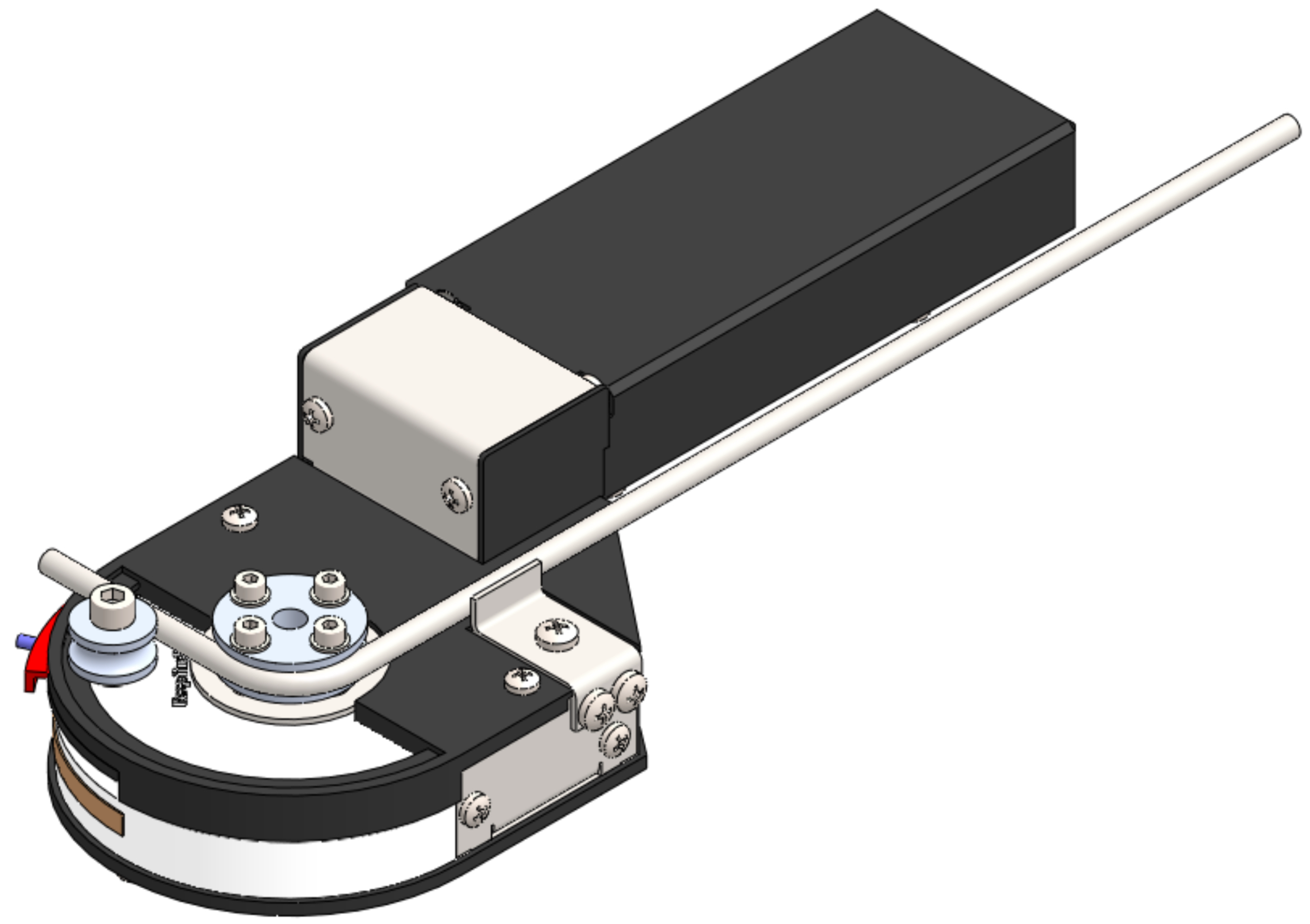 CAD model of the pipe bender